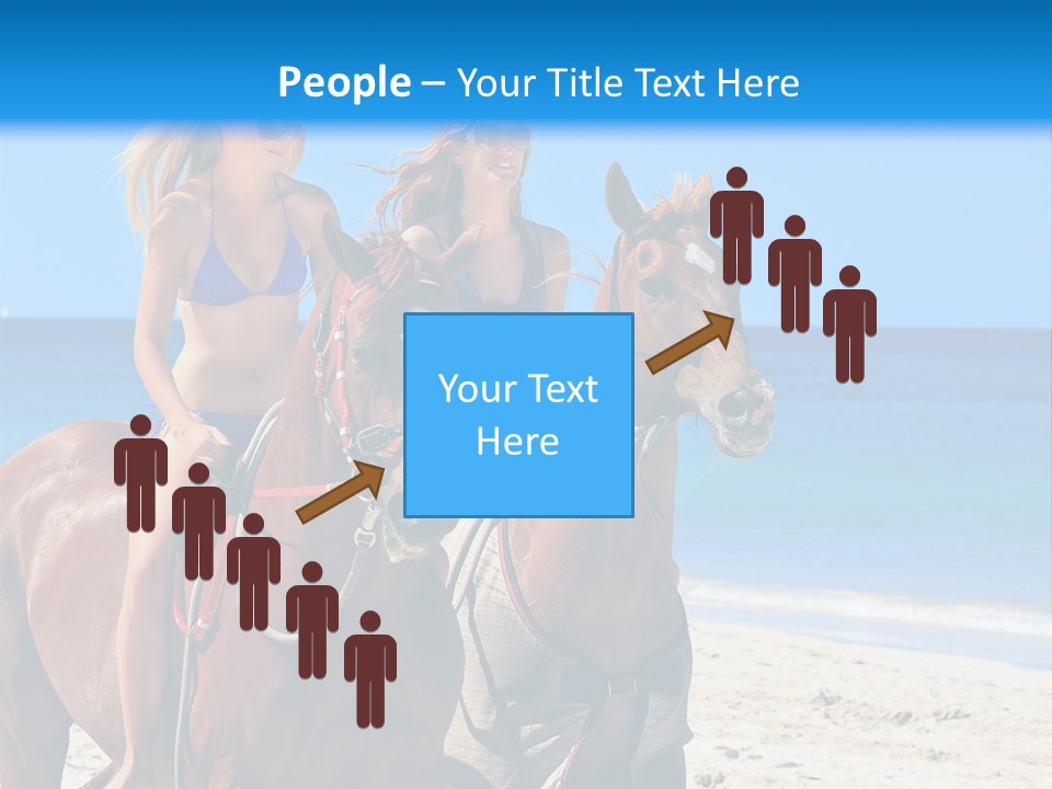 Woman Riding Horse PowerPoint Template