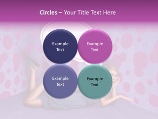 Blonde In Pink PowerPoint Template