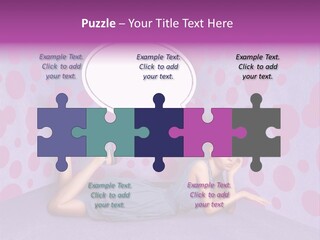 Blonde In Pink PowerPoint Template