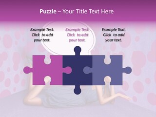 Blonde In Pink PowerPoint Template