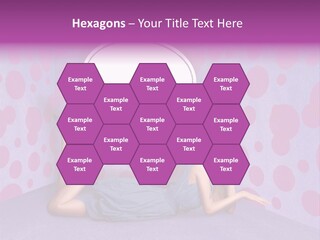 Blonde In Pink PowerPoint Template