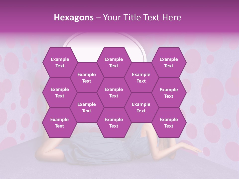 Blonde In Pink PowerPoint Template