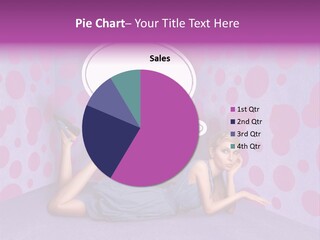 Blonde In Pink PowerPoint Template