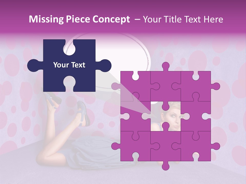Blonde In Pink PowerPoint Template