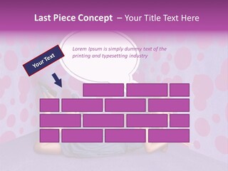 Blonde In Pink PowerPoint Template