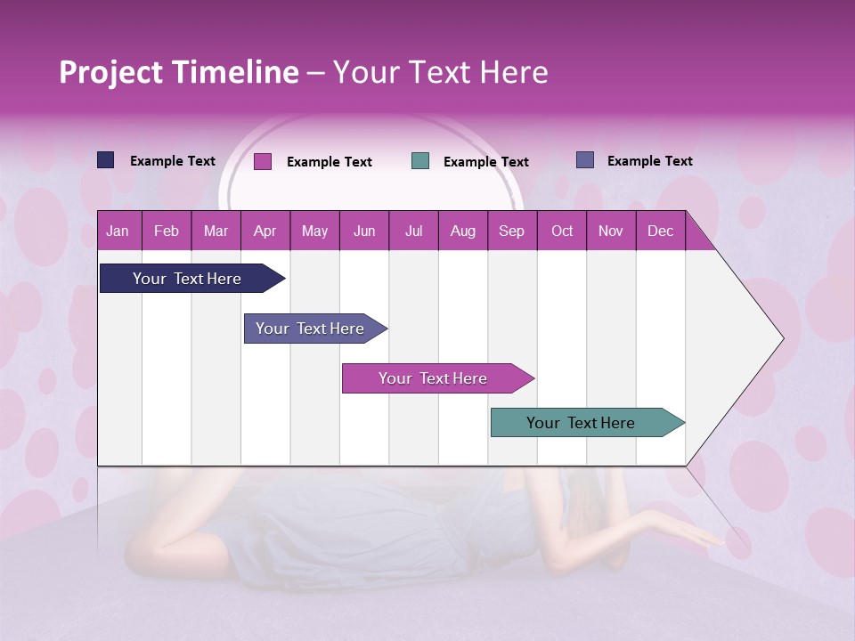Blonde In Pink PowerPoint Template