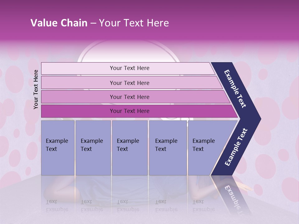 Blonde In Pink PowerPoint Template