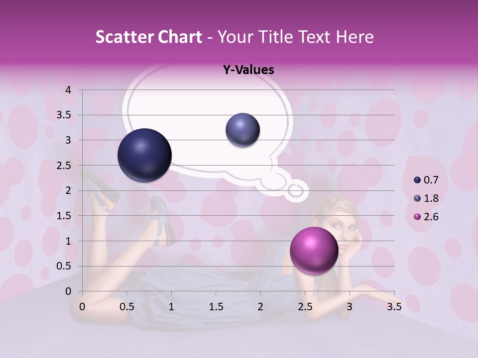 Blonde In Pink PowerPoint Template