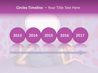 Blonde In Pink PowerPoint Template