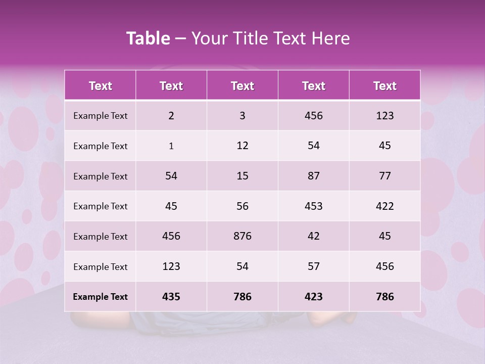 Blonde In Pink PowerPoint Template