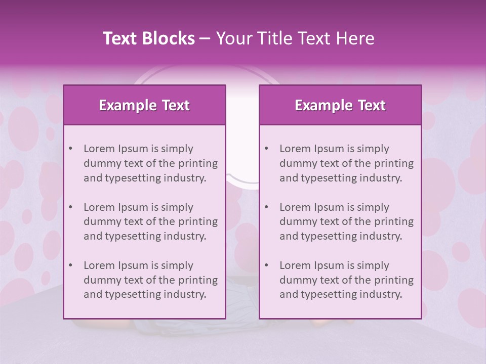 Blonde In Pink PowerPoint Template