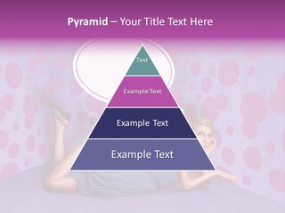 Blonde In Pink PowerPoint Template