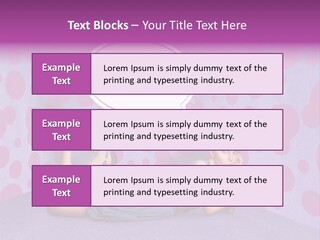 Blonde In Pink PowerPoint Template