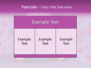 Blonde In Pink PowerPoint Template