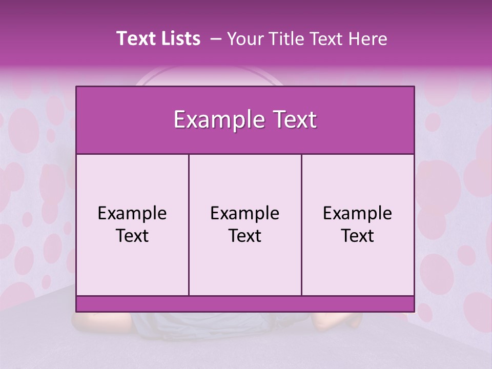 Blonde In Pink PowerPoint Template