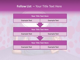 Blonde In Pink PowerPoint Template