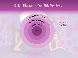 Blonde In Pink PowerPoint Template
