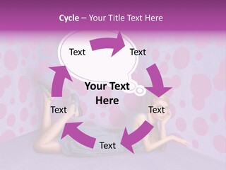 Blonde In Pink PowerPoint Template