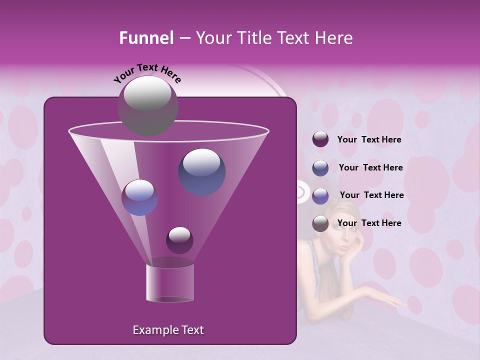 Blonde In Pink PowerPoint Template