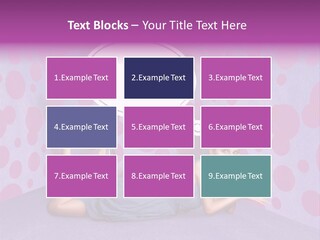 Blonde In Pink PowerPoint Template