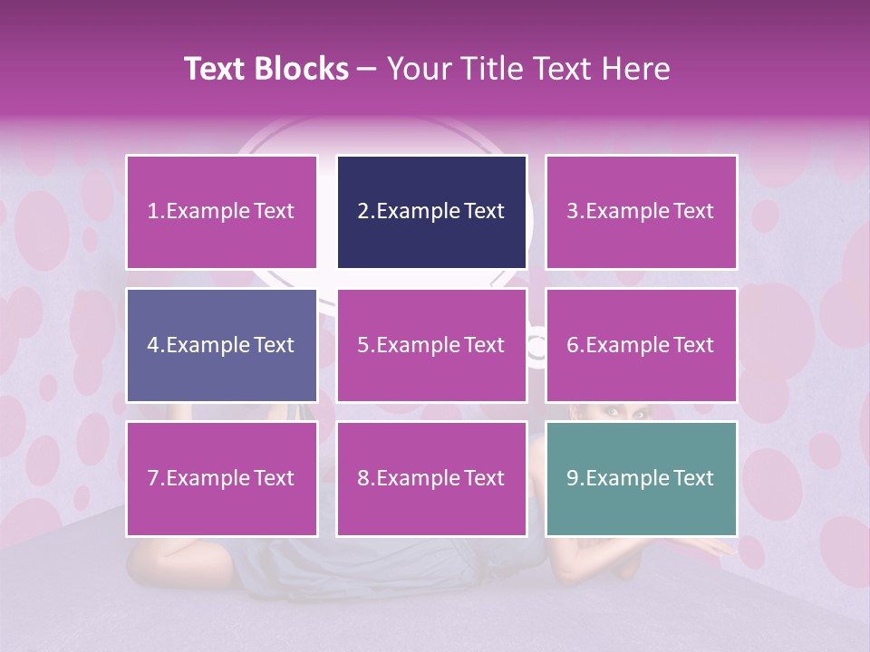 Blonde In Pink PowerPoint Template