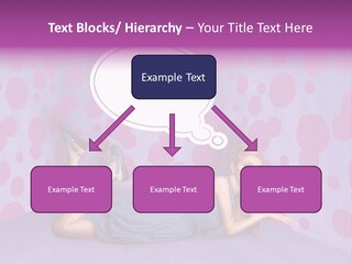 Blonde In Pink PowerPoint Template