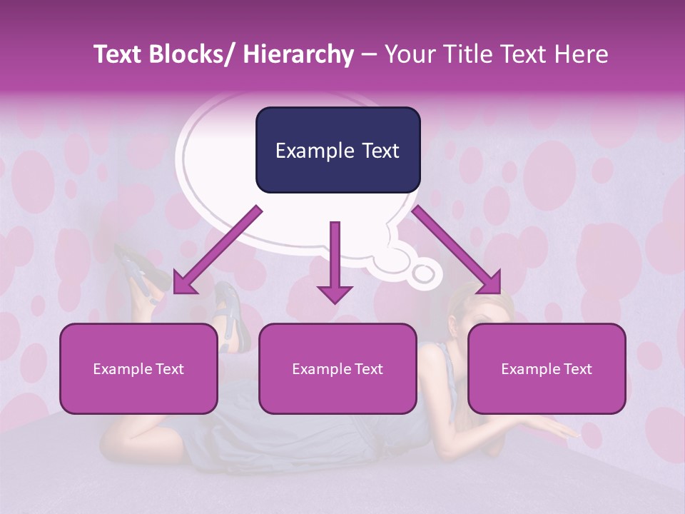Blonde In Pink PowerPoint Template