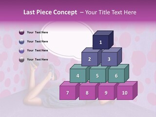 Blonde In Pink PowerPoint Template
