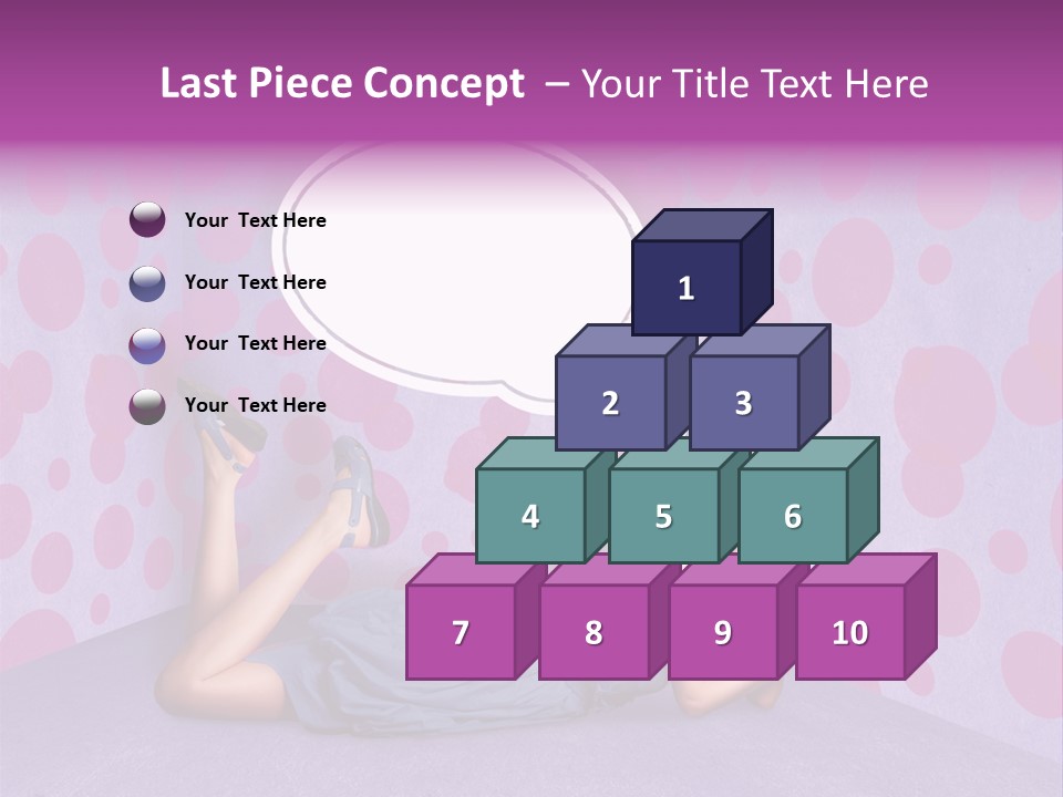 Blonde In Pink PowerPoint Template