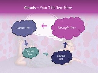Blonde In Pink PowerPoint Template