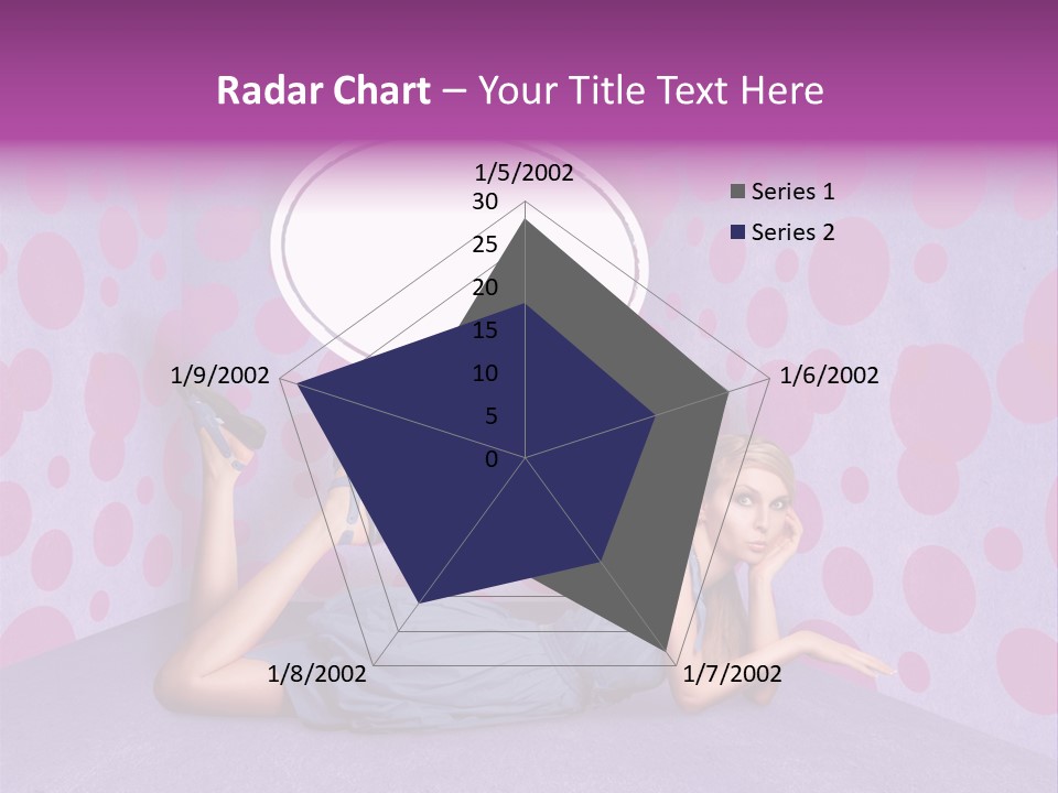 Blonde In Pink PowerPoint Template