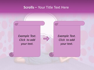 Blonde In Pink PowerPoint Template