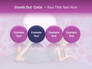 Blonde In Pink PowerPoint Template