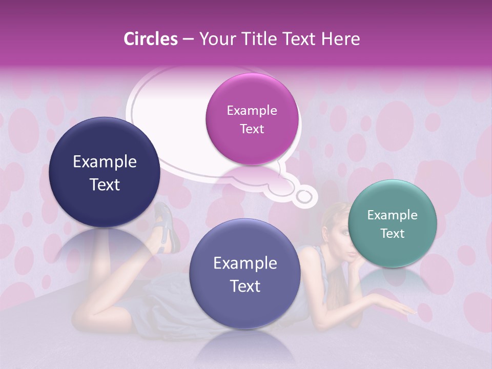 Blonde In Pink PowerPoint Template