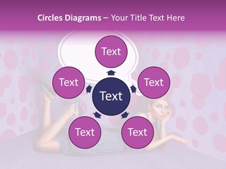 Blonde In Pink PowerPoint Template