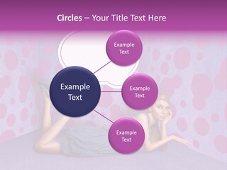 Blonde In Pink PowerPoint Template
