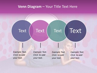 Blonde In Pink PowerPoint Template