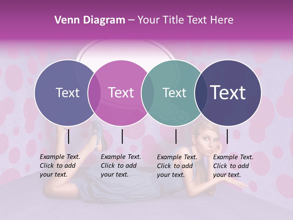 Blonde In Pink PowerPoint Template