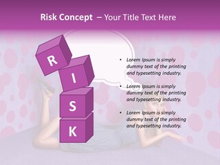 Blonde In Pink PowerPoint Template