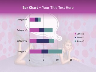 Blonde In Pink PowerPoint Template