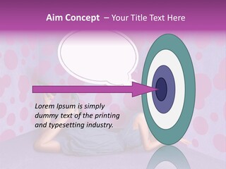 Blonde In Pink PowerPoint Template