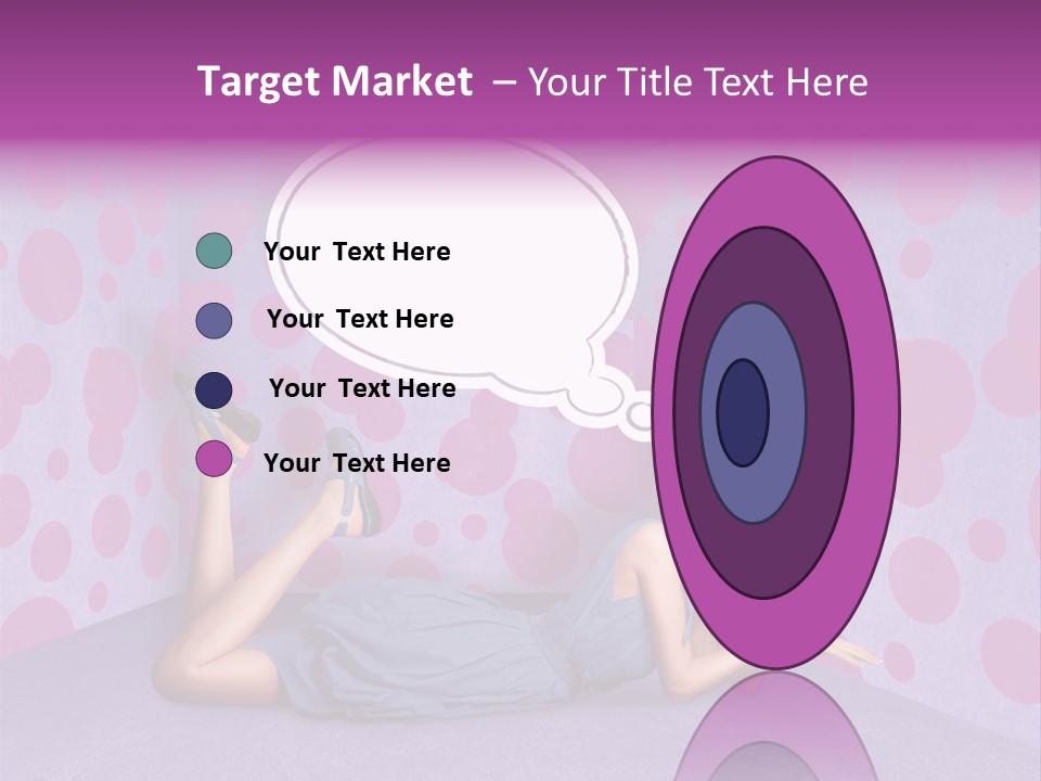 Blonde In Pink PowerPoint Template