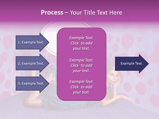 Blonde In Pink PowerPoint Template
