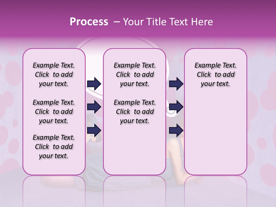 Blonde In Pink PowerPoint Template