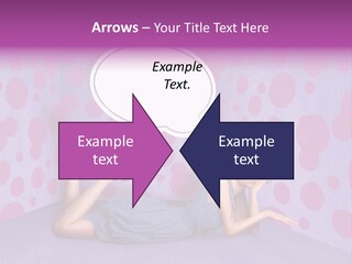 Blonde In Pink PowerPoint Template