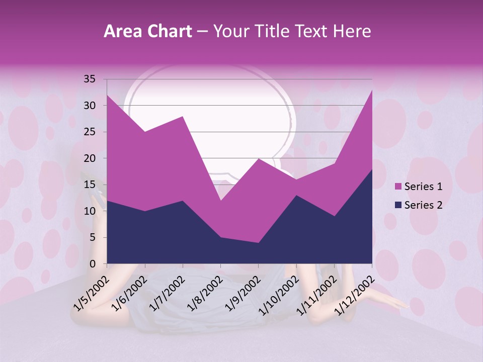 Blonde In Pink PowerPoint Template