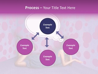 Blonde In Pink PowerPoint Template