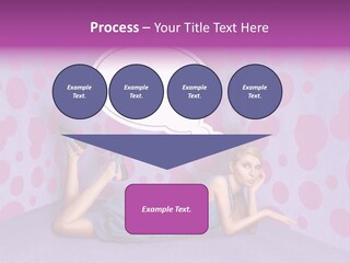Blonde In Pink PowerPoint Template