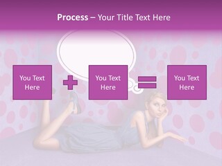 Blonde In Pink PowerPoint Template