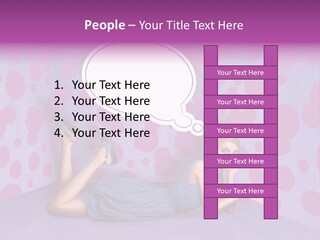 Blonde In Pink PowerPoint Template